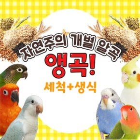 앵무새 세척 볶음 알곡 사료 먹이 간식 기장 조 들깨 씨드 홍화씨 해바라기씨