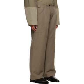 토프 75 슬랙스 TROUSERS76 DOVE WOOL LINEN TWIL