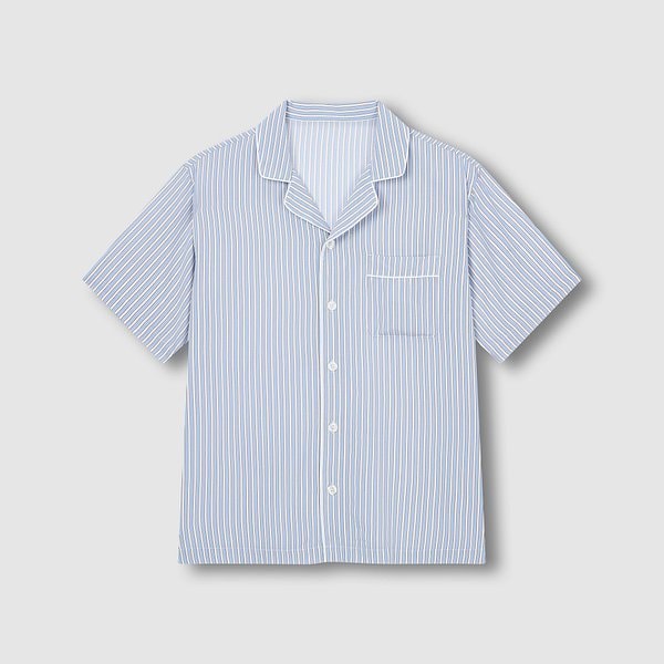 남 레이온 스트라이프 5부 파자마 세트 J216201105052