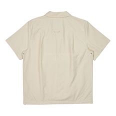 CENTER POCKET HALF SLEEVE SHIRT CREAM - 센터 포켓 반팔 셔츠