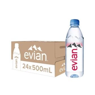 텐바이텐 에비앙 천연광천수 500ml x 24 팩