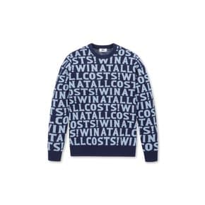 WAAC(왁골프)Men Slogan Jacquard Sweater_WMWAW24705NYD