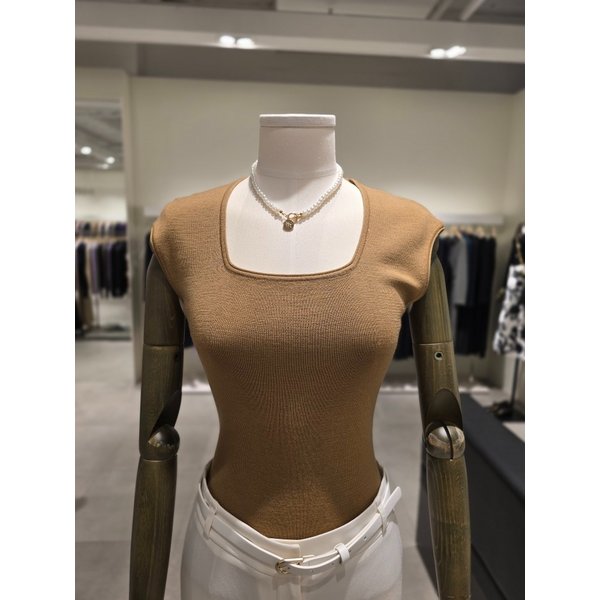 [파주점] 울 슬리브리스 스퀘어넥 니트 JS3B1PO501