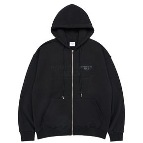 BASIC LOGO SEASON2 HOODIE ZIP UP BLACK -베이직시즌2집업