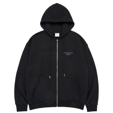 아크메드라비 BASIC LOGO SEASON2 HOODIE ZIP UP BLACK -베이직시즌2집업