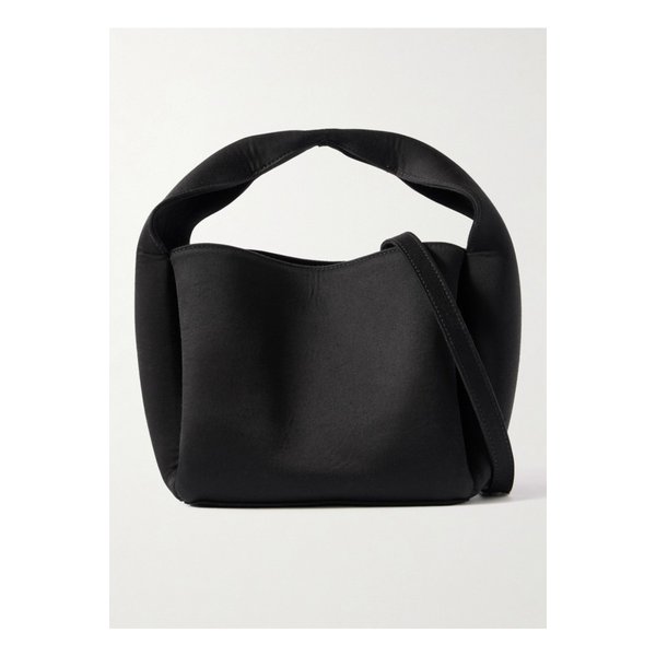 버킷  코튼 혼방 새틴 토트 블랙 1647597350652599