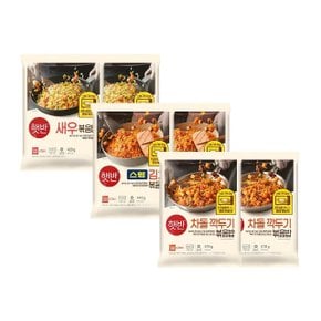 햇반 쿡반 볶음밥 새우 420g x2개+스팸김치 440g x2개+차돌깍두기 410g x2개 (총 12인분)