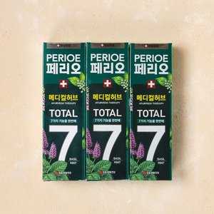 페리오 [택배배송] 페리오 토탈7 메디컬허브 바질민트 100gx3