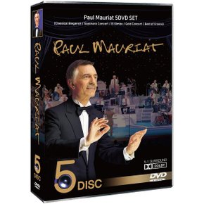(DVD) 폴 모리아 추모 5종 세트 (5Disc) : 엘빔 보 + 골드 콘서트 +사요나?...