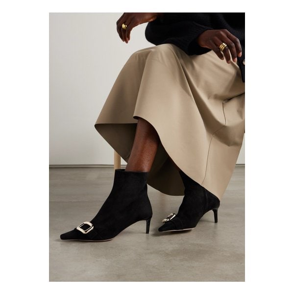 비브 카나드 스웨이드 앵클 부츠 55mm 블랙 1647597344996877