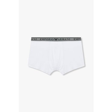 EMPORIO ARMANI 남성 엠보 로고 밴딩 코튼 롱 드로즈(0814312065)