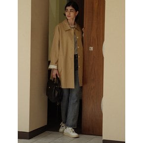 Stitch raglan trench coat(Dark beige)