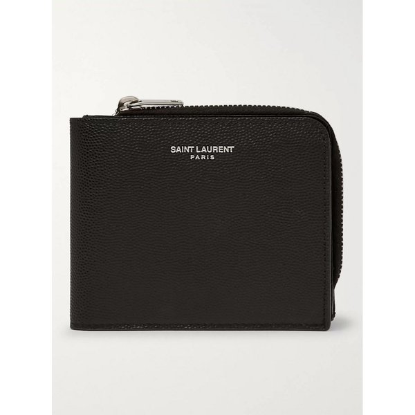 페블 그레인 가죽 집어라운드 지갑 19971654707027775