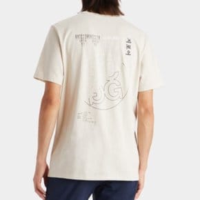 남성 반팔 티셔츠 월드와이드 슬림핏 라운드 면 티셔츠 G4MS23K462C