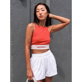 KNIT STRAP SLEEVELESS TOP_RED