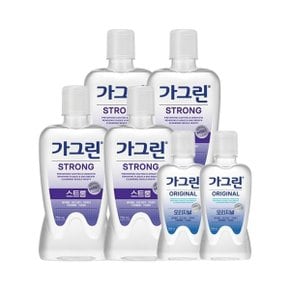 동아제약 가그린 스트롱 750ml 4개+오리지널 250ml 2개 가글_