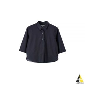 24SS THREE BUTTON SHIRT - BLACK (WOSH0274S24FXT BLK) (쓰리 버튼 셔츠)