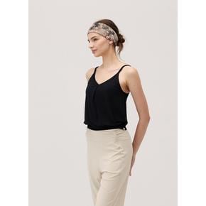 Pleats shirring sleeveless_Black B63002ATT85_B01