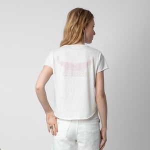 쟈딕앤볼테르 반팔 티셔츠 Tunisien Wings Crop T-shirt ZE4SFCTTE027Z00