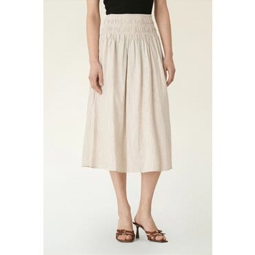 DKNY (30%시즌오프)린넨 스트라이프 스커트 (DW2F3WSC052C)