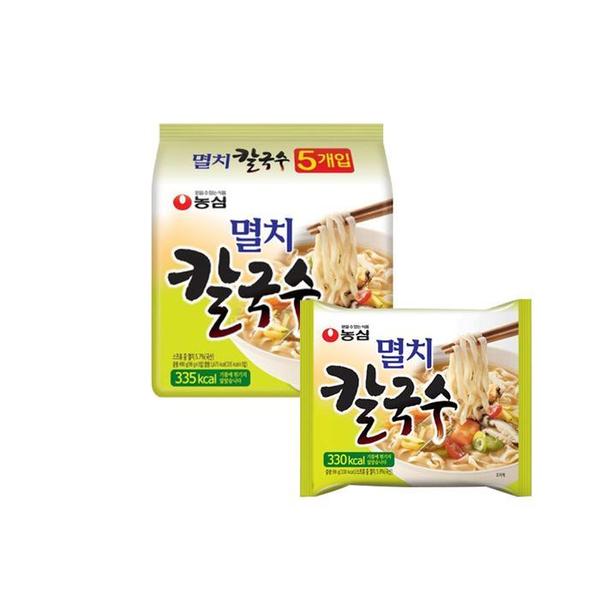 [농심] 멸치칼국수 98g 40개 봉지라면 칼국수라면(1)