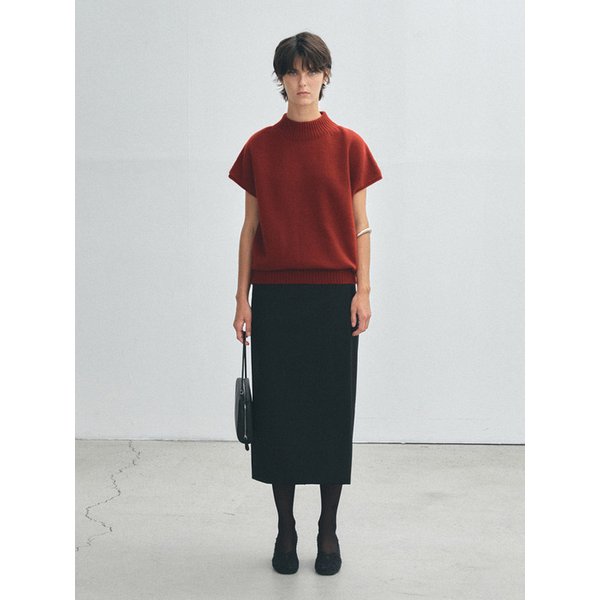 Wool Wrap Skirt - Black