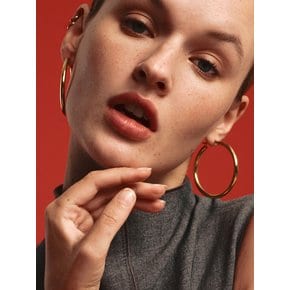 Golden Hoop Earrings 1