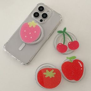 mini fruit 디자인 맥세이프 글리터 스마트톡