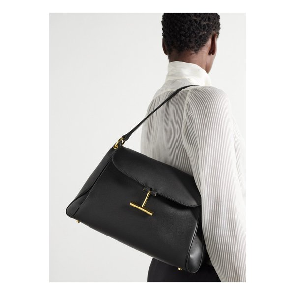 타라 가죽 숄더 백 블랙 1647597358475743