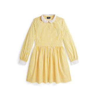 폴로 랄프 로렌 폴로 키즈 여아 7-16세 스트라이프 코튼 포플린 셔츠드레스(CWPODRSG3D21109999)