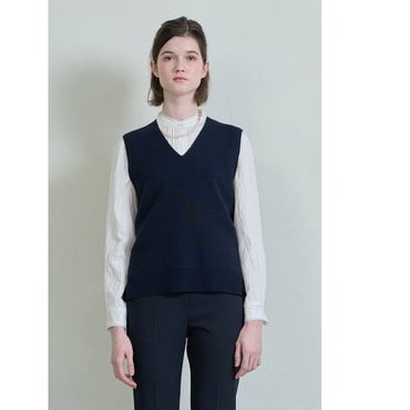 BCBG 백 리본 니트 VEST (B4S2K511)