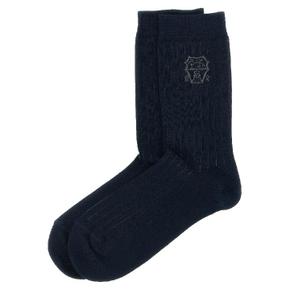 브루넬로 쿠치넬리 Socks Coat of arms of Solomeo Blue MCS93561C102J [관부가세