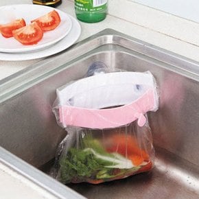 음식물봉투 거치대 씽크대 쓰레기 비닐홀더 분리수거
