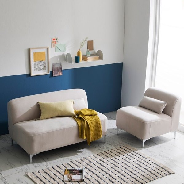 [숨결]구르미 아쿠아 패브릭 1인+2인용 소파