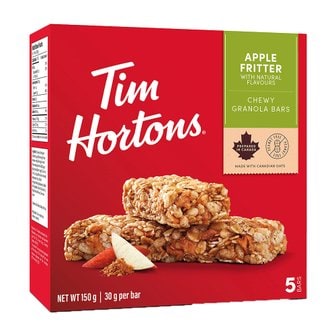  Tim Hortons 팀 홀튼 사과 튀김 그래놀라 바 피넛프리 5개