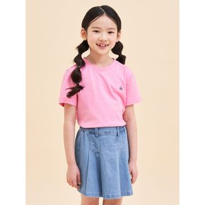 *SSG특가*[BEANPOLE KIDS] [Essential] 수피마 베이직 라운드 티셔츠  핑크 (BI4242UE2X)