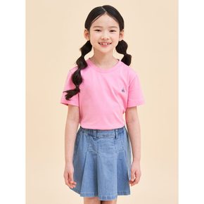 *SSG특가*[BEANPOLE KIDS] [Essential] 수피마 베이직 라운드 티셔츠  핑크 (BI4242UE2X)