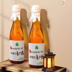 국내 착유 100% 통깨로 진하게 짠 하늘빛 참기름 350ml+들기름350ml