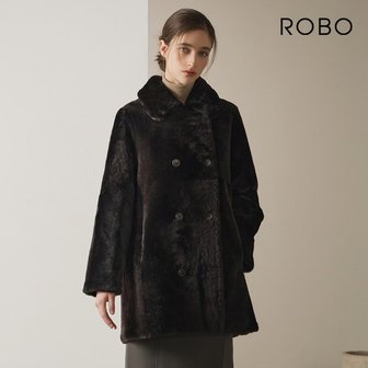 로보 23FW 스페인 라도마社 리버시블 더블 카라무스탕