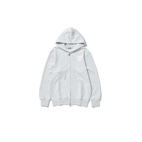 lotsyou_Melting Heart Candy Zip-up Hoodie Light Gray