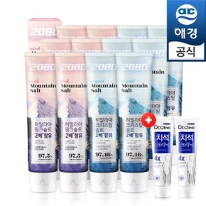 2080 퓨어플러스 마일드민트/크리스탈민트 150gX15입+치약50G 2개 증정