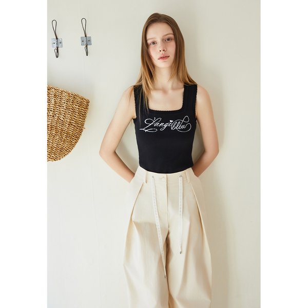 [시흥점] 여성 스칼럽 레터링 인타샤 나시 (ES2OTH58)