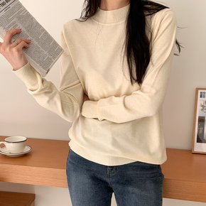 칼라온 15컬러 부드러운 여성 반목 폴라 니트