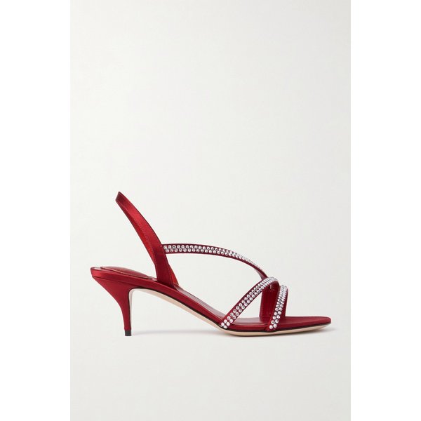 당 르 푸아레 크리스탈 장식 새틴 슬링백 샌들 46376663162910394