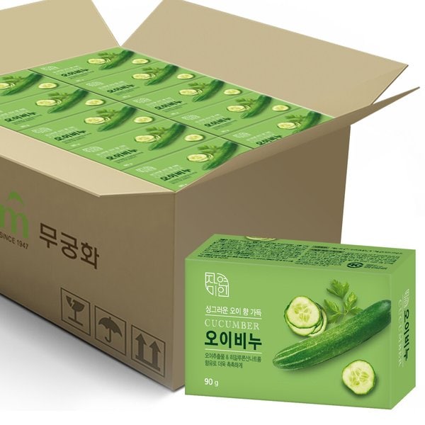 자연미인 오이비누 90g x 48개 (1BOX)
