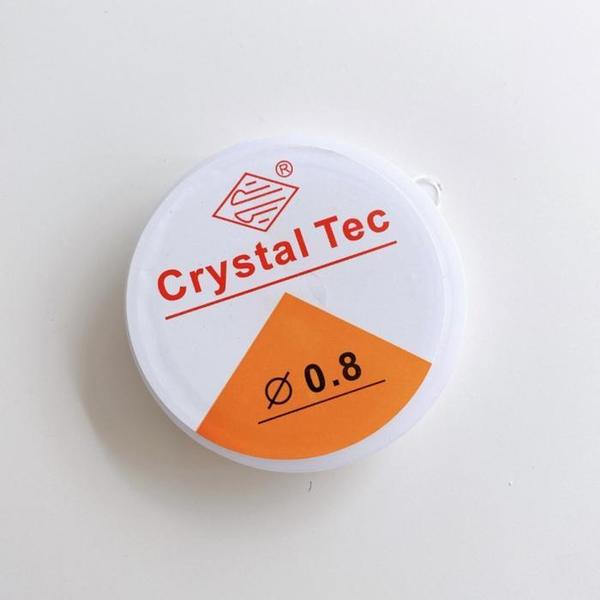 0.8mm 1롤 크리스탈 텍 우레탄 팔찌 줄 투명(1)