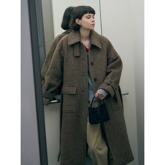 드로우핏 우먼 래빗 앙고라 울 발마칸 롱 코트 [3COLORS]