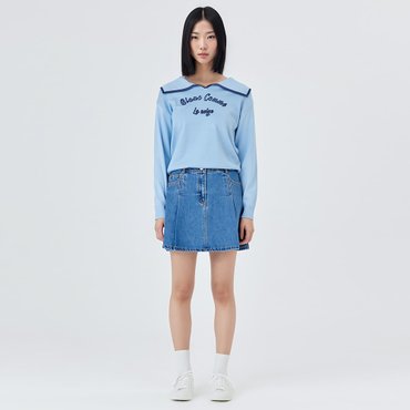 케네스레이디 데님 플레어 스커트 EWDSOD0200