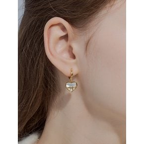 holiday heart earring