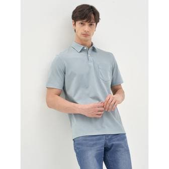 갤럭시라이프스타일 [CARDINAL] 베이직 반팔 칼라넥 티셔츠  로열 블루 (GC3342C08N)